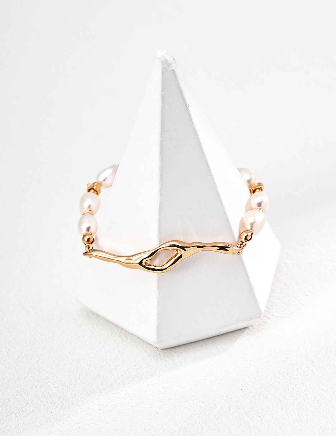 S925 Silver Natural Pearl Bracelet - Lava Series