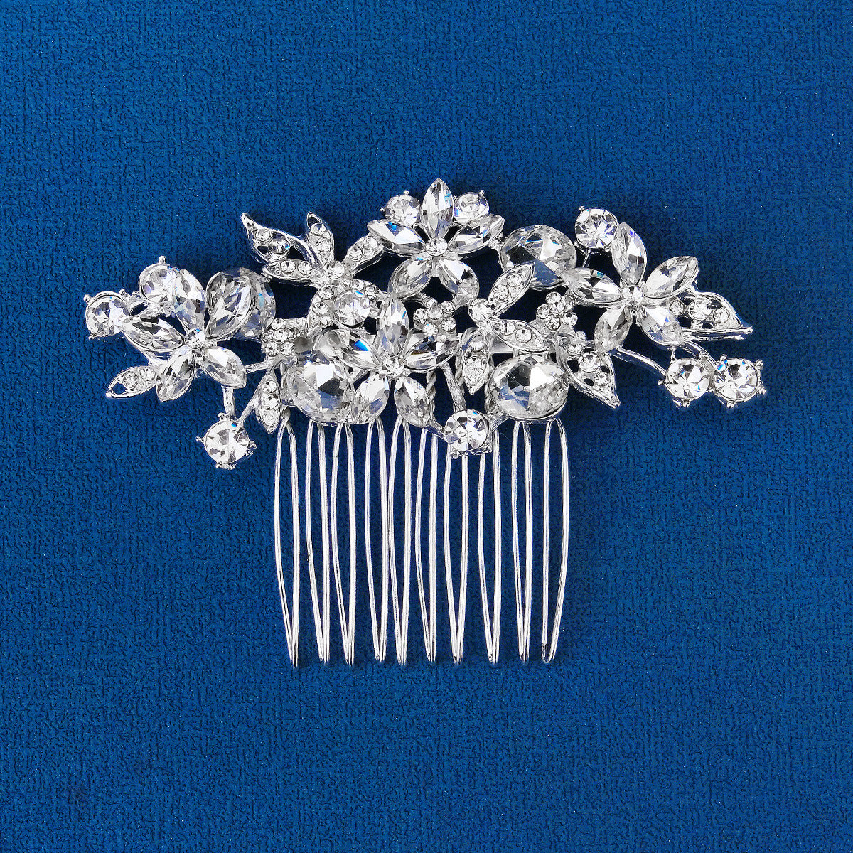 European and American Classic Bridal Hair Accessories Alloy Rhinestone Insert Comb High-end Wedding Banquet Hair Styling Accessories Retro Hair Comb for Women