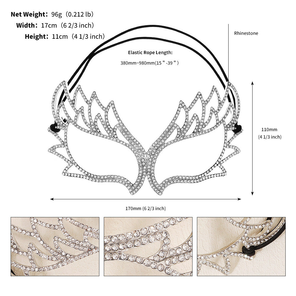 Elegant Half Face Mask for Halloween Parties & Dance Events