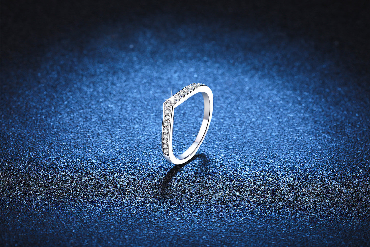 Liuvelle Light Whisper Modern Minimalist Diamond Ring, Classic Style