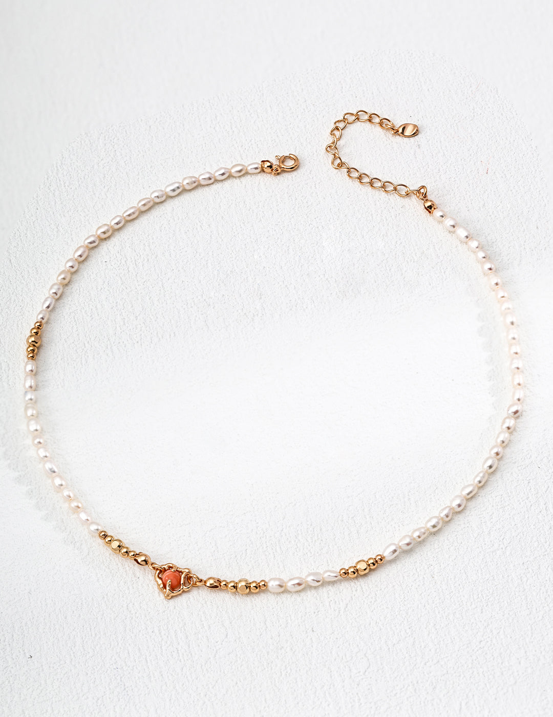 Liuvelle S925 Silver Vintage Natural Pearl Rhodochrosite Necklace