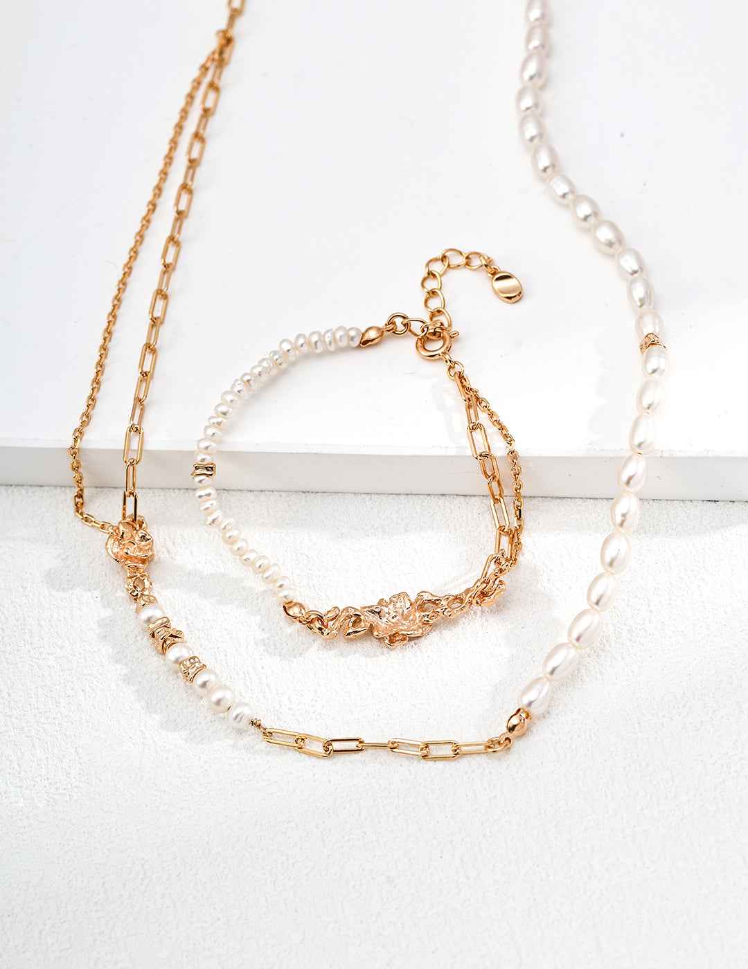 S925 Silver Vintage Natural Pearl Necklace - Thorn Rose