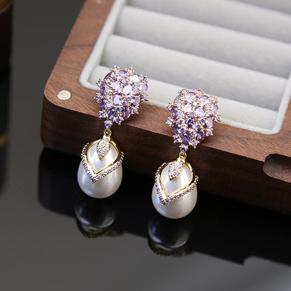 Liuvelle Dewdrop Pearl Earrings