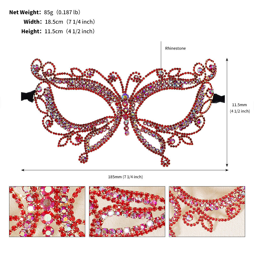 Elegant Half Face Mask for Halloween Parties & Dance Events