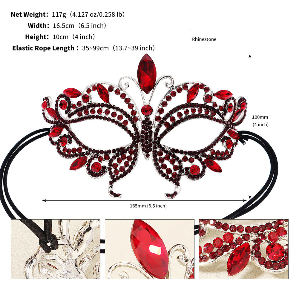 Elegant Half Face Mask for Halloween Parties & Dance Events
