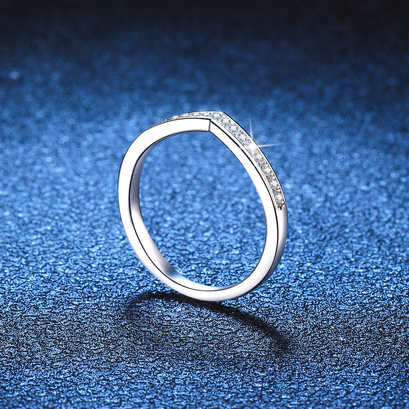 Liuvelle Light Whisper Modern Minimalist Diamond Ring, Classic Style
