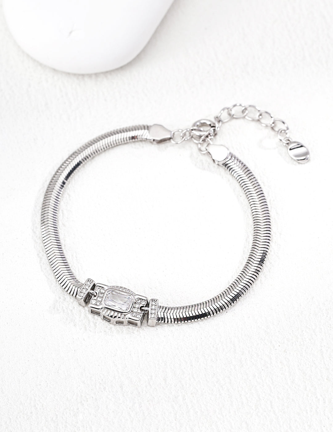 S925 Silver Zirconia Bracelet - Luxury Jewelry Design