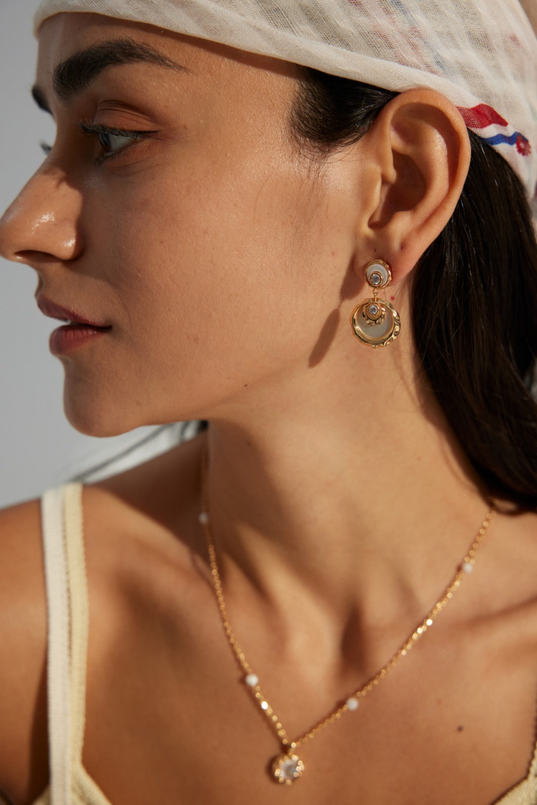 925 Silver Mother of Pearl Elegant Earrings