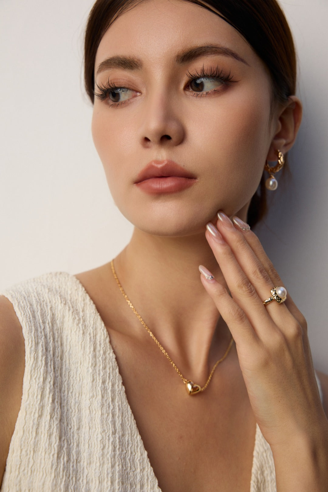 S925 Silver Minimalist Natural Pearl Ring