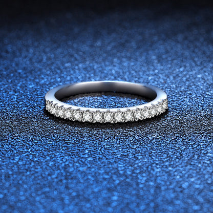 Liuvelle Sterling Silver Minimalist Ring with 22pt Diamond