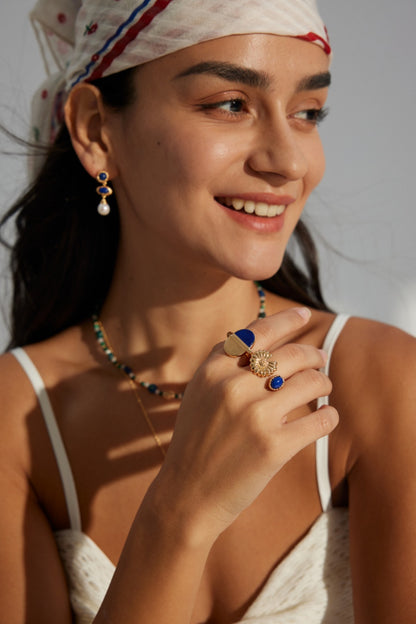 925 Silver Vintage Lapis Lazuli Ring