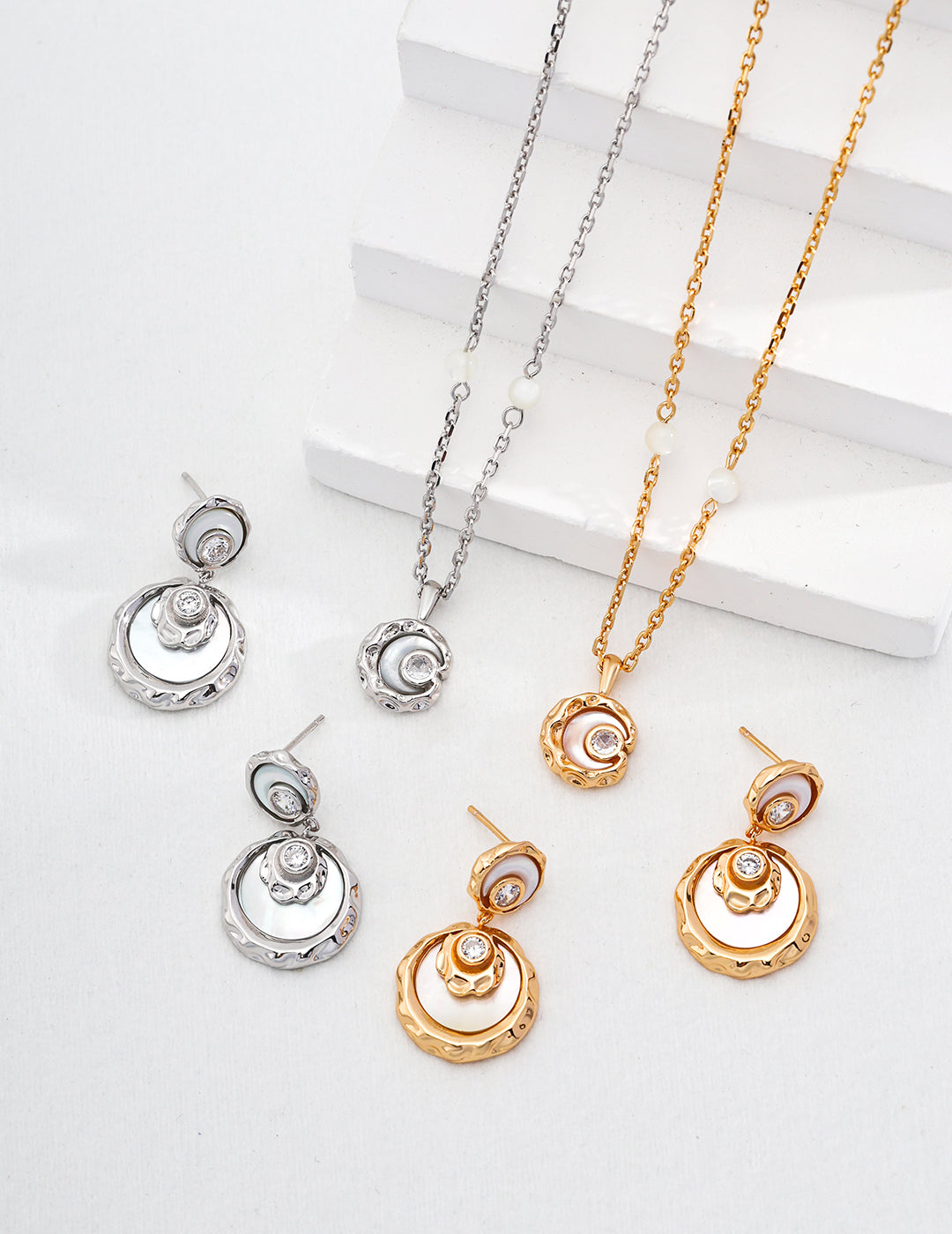 925 Silver Mother of Pearl Elegant Earrings