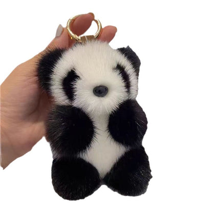 Cute Panda Plush Keychain Bag Pendant Gift