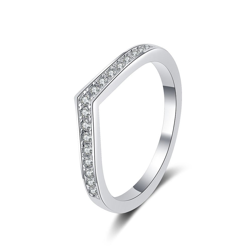 Liuvelle Light Whisper Modern Minimalist Diamond Ring, Classic Style