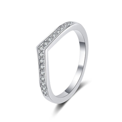 Liuvelle Light Whisper Modern Minimalist Diamond Ring, Classic Style