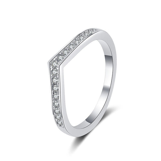 Liuvelle Light Whisper Modern Minimalist Diamond Ring, Classic Style