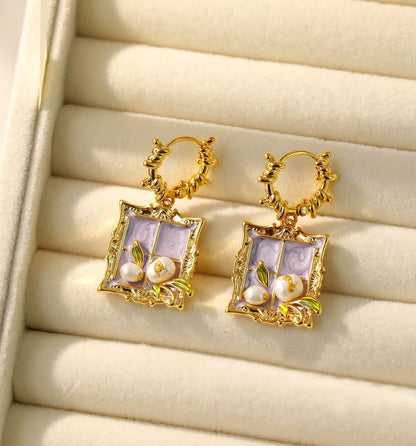 Liuvelle Monet Garden Collection: Baroque Natural Pearl Earrings