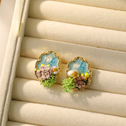 Liuvelle Monet Garden Collection: Baroque Natural Pearl Earrings
