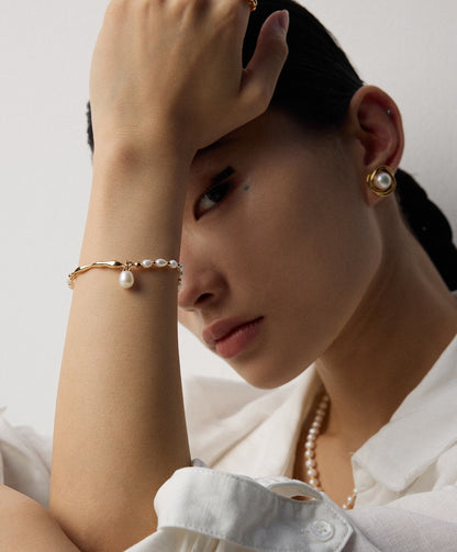 S925 Silver Natural Pearl Bracelet