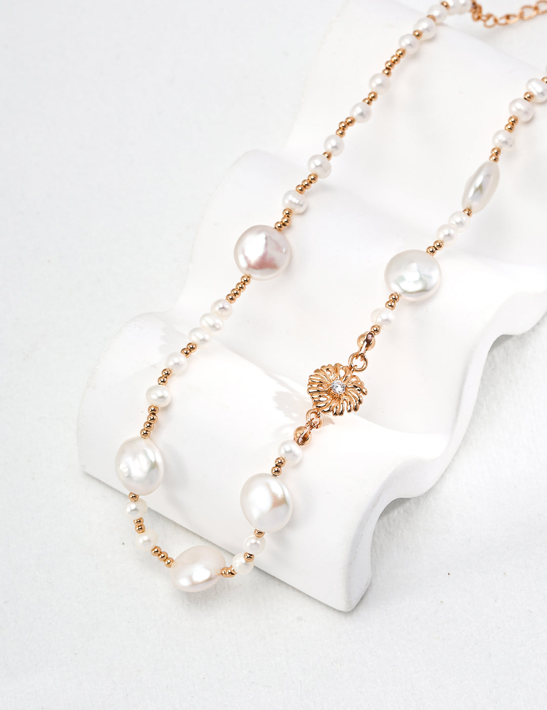 Sterling Silver Pearl Necklace