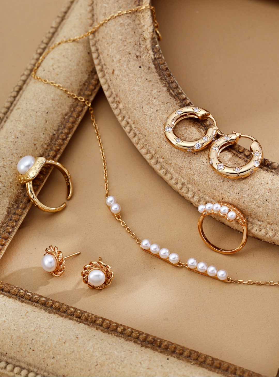 S925 Silver Minimalist Natural Pearl Ring