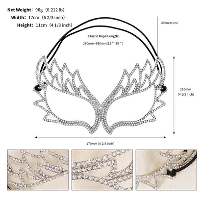Elegant Half Face Mask for Halloween Parties & Dance Events