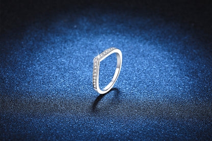 Liuvelle Light Whisper Modern Minimalist Diamond Ring, Classic Style