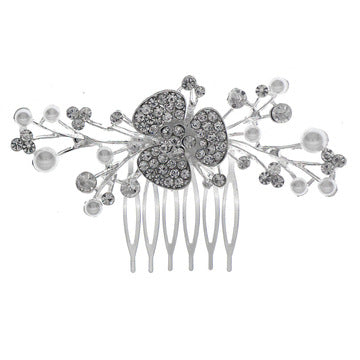 European and American Classic Bridal Hair Accessories Alloy Rhinestone Insert Comb High-end Wedding Banquet Hair Styling Accessories Retro Hair Comb for Women