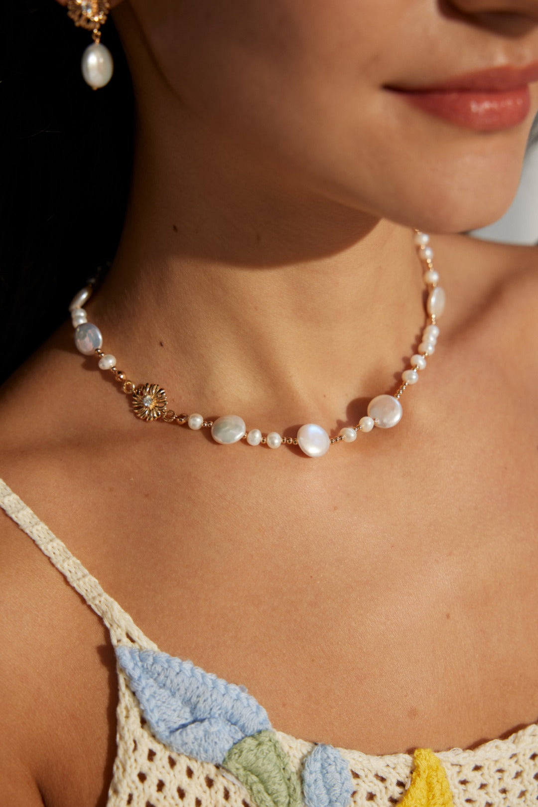 Sterling Silver Pearl Necklace