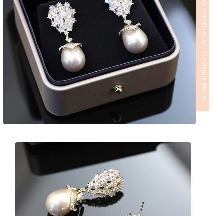 Liuvelle Dewdrop Pearl Earrings