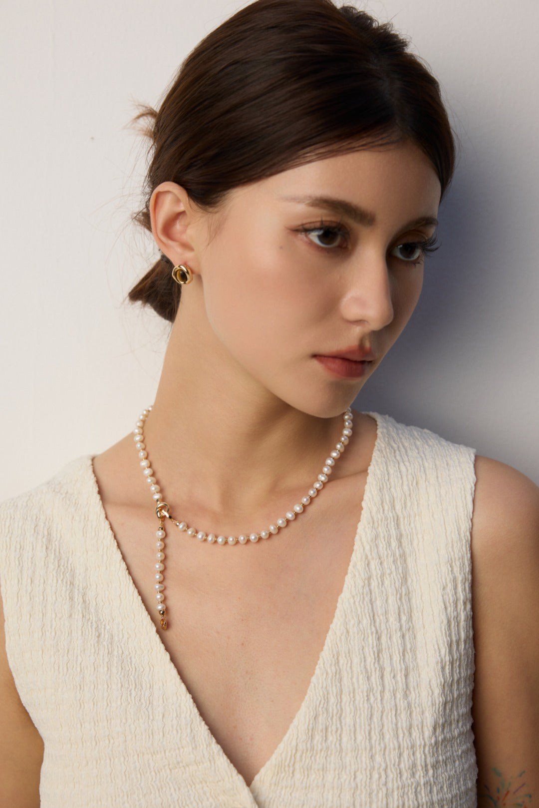 S925 Silver Natural Pearl Necklace - Adjustable