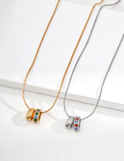 S925 Silver Vintage Zirconia Necklace