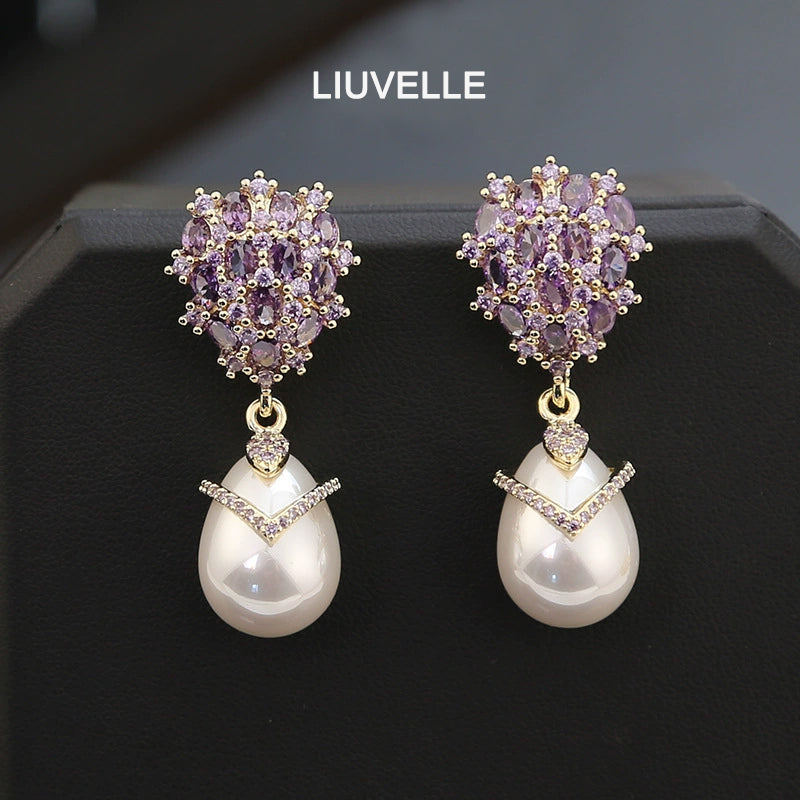 Liuvelle Dewdrop Pearl Earrings