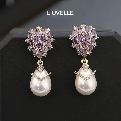 Liuvelle Dewdrop Pearl Earrings