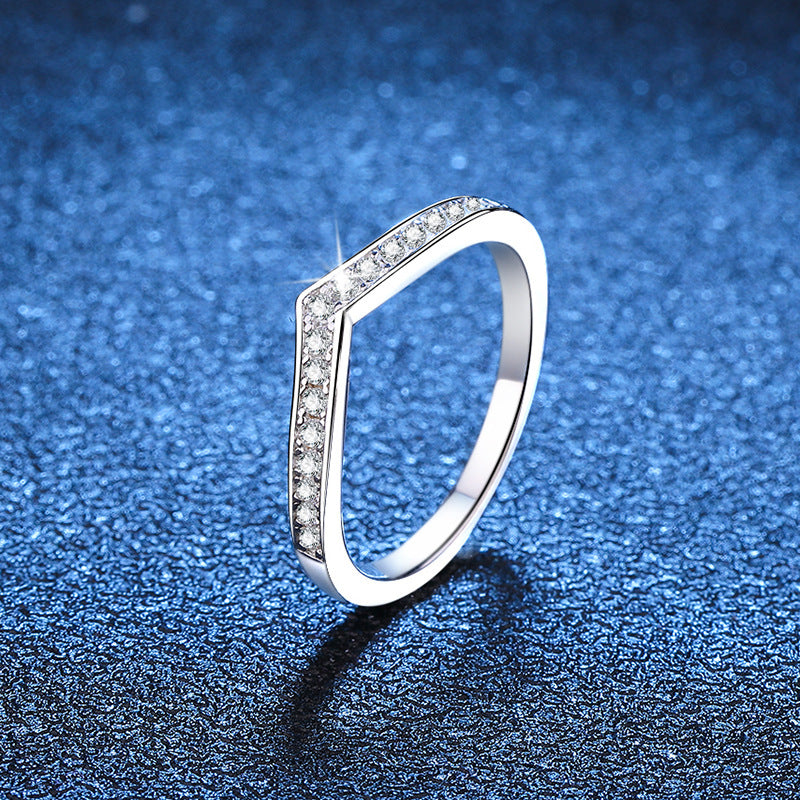 Liuvelle Light Whisper Modern Minimalist Diamond Ring, Classic Style