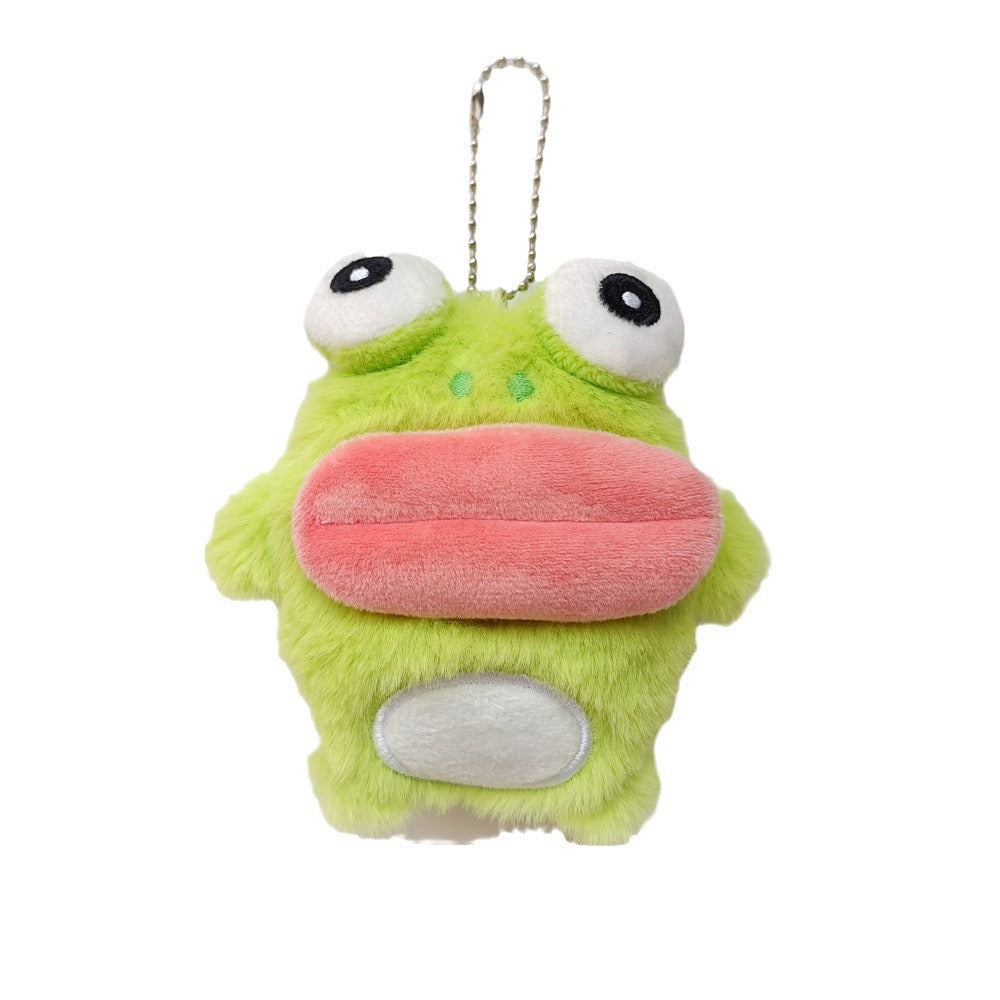 Cute Cartoon Frog Keychain - Big Eyes Sausage Mouth Frog Bag Charm Pendant
