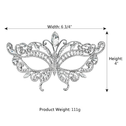 Elegant Half Face Mask for Halloween Parties & Dance Events