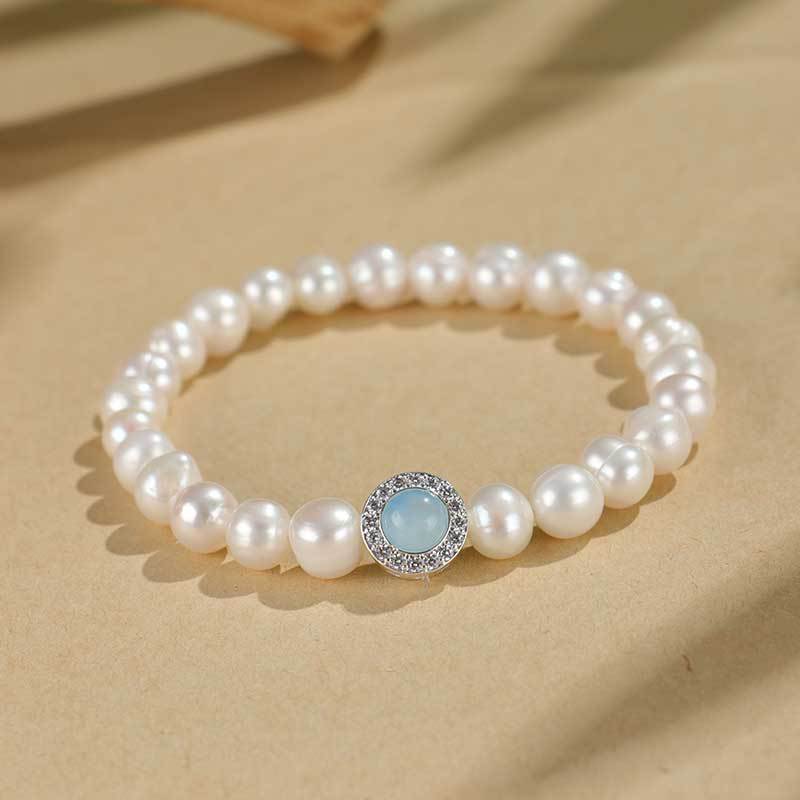 Liuvelle Enchanted Crystal-Pearl Bracelet – Healing Energy & Luck Charm
