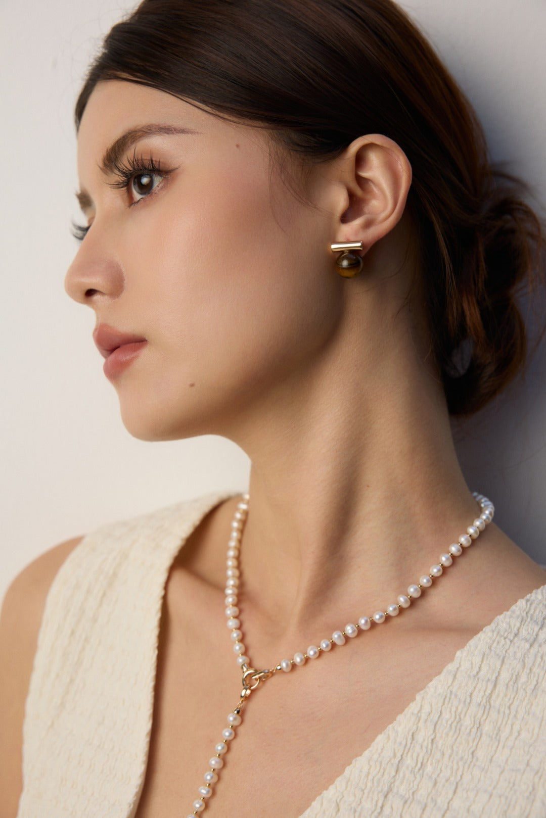 S925 Silver Natural Pearl Necklace - Adjustable