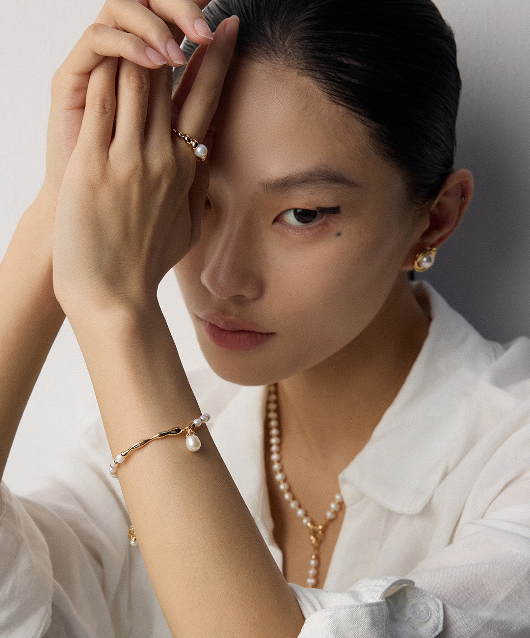 S925 Silver Natural Pearl Bracelet