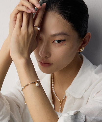 S925 Silver Natural Pearl Bracelet