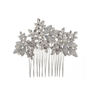 European and American Classic Bridal Hair Accessories Alloy Rhinestone Insert Comb High-end Wedding Banquet Hair Styling Accessories Retro Hair Comb for Women