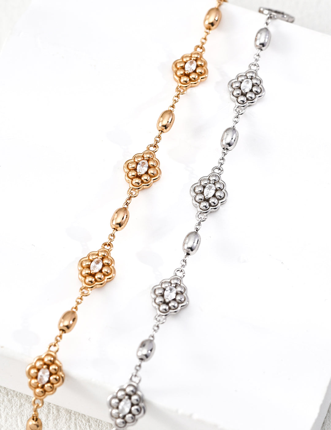 925 Silver Cubic Zirconia Bracelet - Palace Style