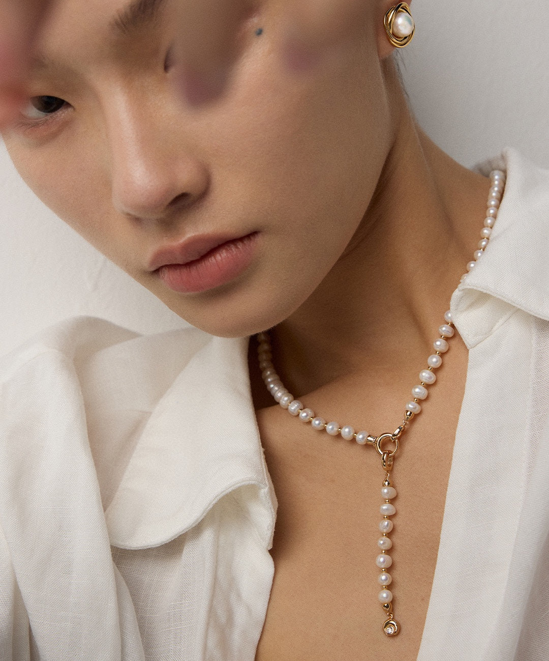 S925 Silver Natural Pearl Necklace - Adjustable