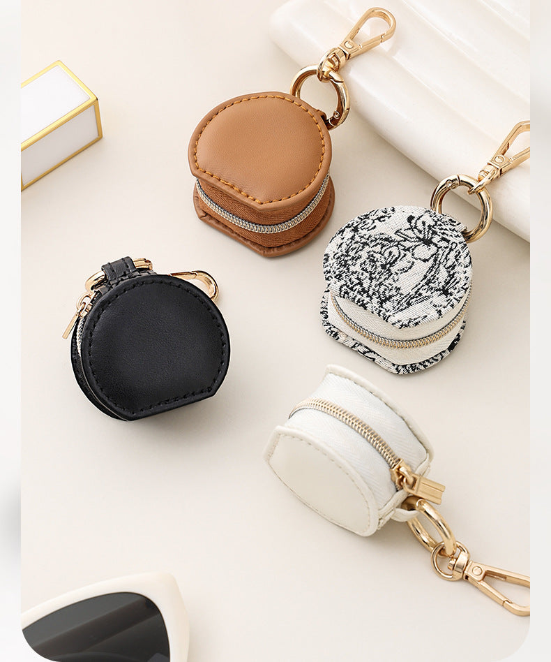 Liuvelle Mini Leather Jewelry Box for Ring Storage and Organizing