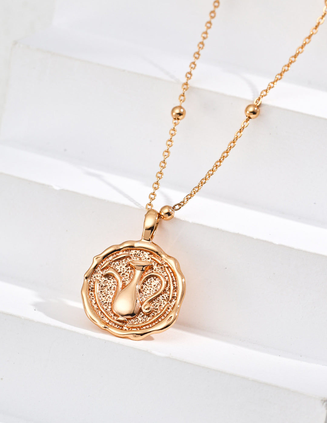 S925 Silver Natural Lapis Lazuli Pendant Necklace Vintage Gold