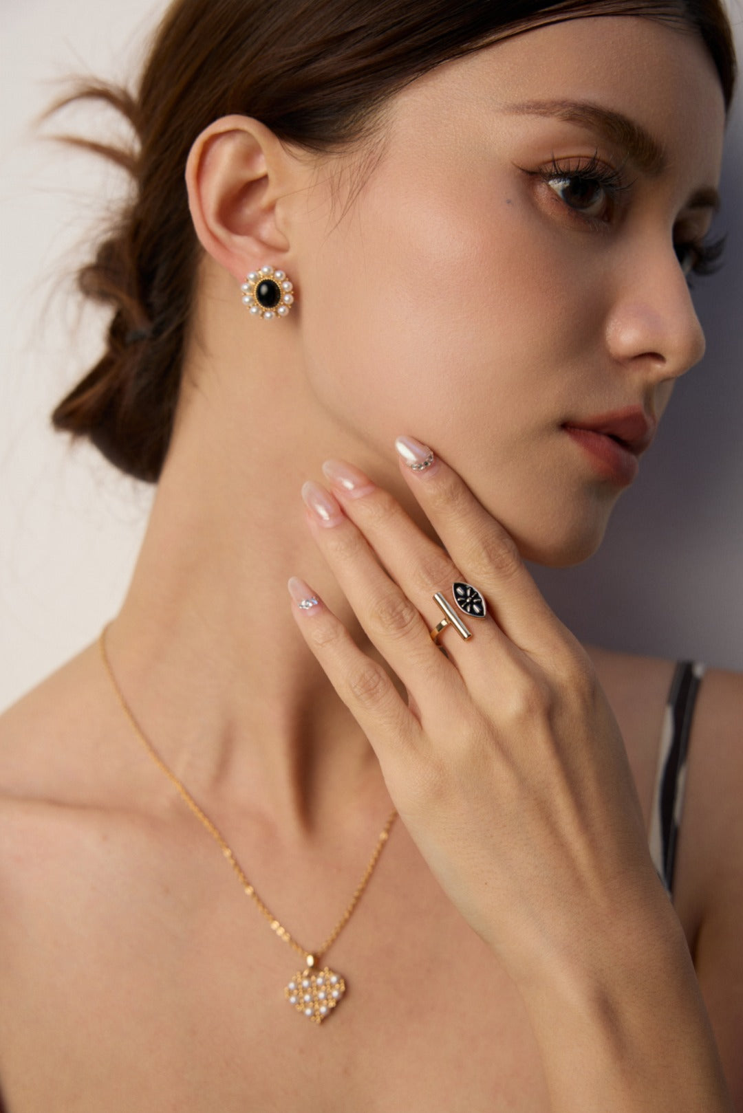 S925 Silver Enamel Ring - Designer Style