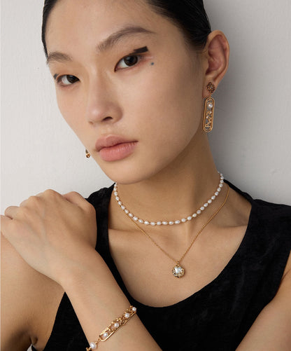 S925 Silver Natural Pearl Pendant Necklace