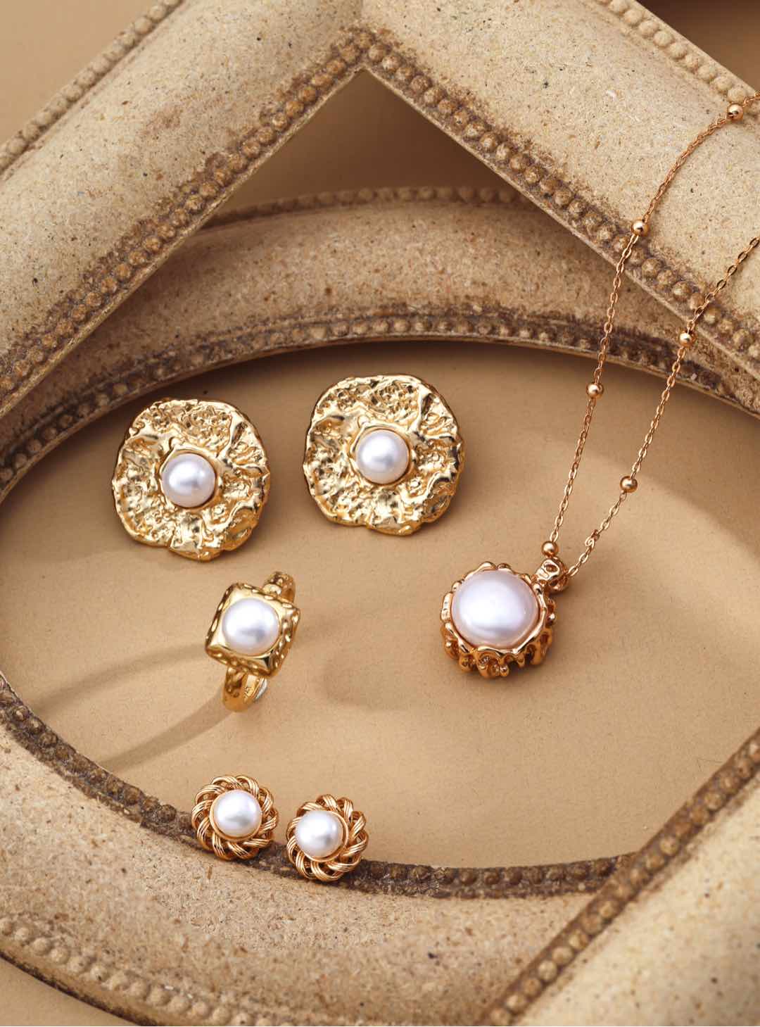 S925 Silver Minimalist Natural Pearl Ring