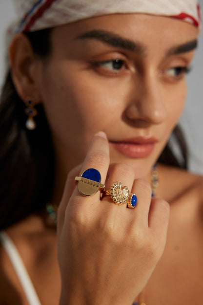 925 Silver Vintage Lapis Lazuli Ring
